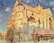 Alfred Sisley Kirche von Moret Sweden oil painting artist